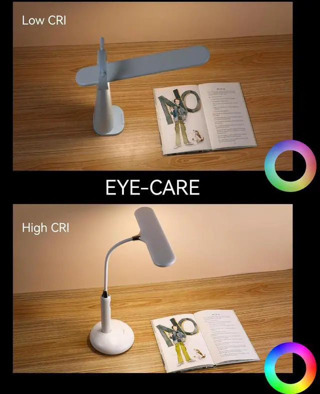 Alt view image 3 of 7 - LED Desk Lamp 6778B - Touch Control, Adjustable 2700-7000K Color Temperature, 700 Lumens, 360° Flexible Gooseneck, USB-C Charging, 2.5hrs Cordless, Eye-Caring Light (White)