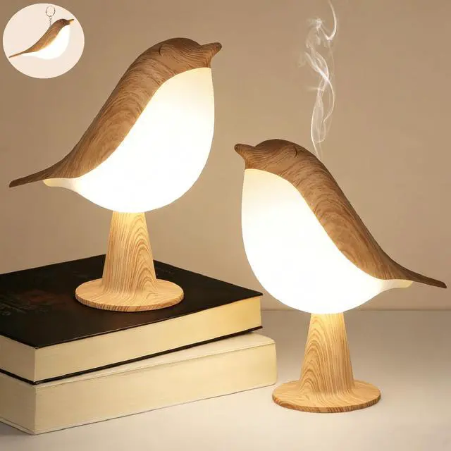 Main image of Bird Desk Lamp Set of 2, Small Table Lamp Cordless Touch Dimmable Night Light with 3 Color Temperature, Rechargeable Decorative Lamps for Bedroom Bedside Nightstand, Desk Decor, Bird Gifts