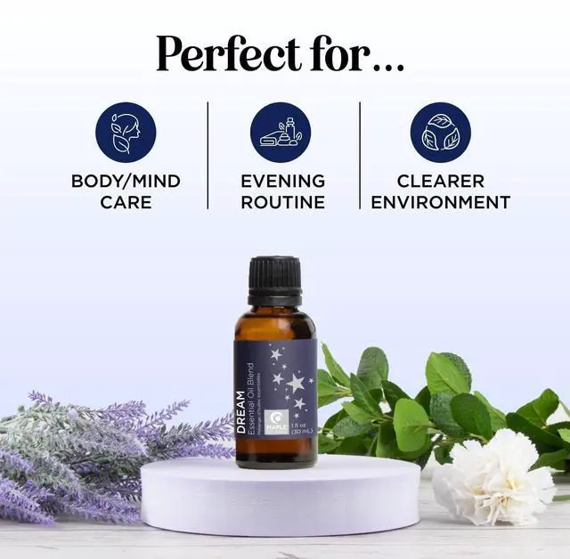 Alt view image 7 of 7 - Sleep Essential Oil Blend for Diffuser - Dream Essential Oils for Diffusers Aromatherapy and Relaxation with Clary Sage Ylang-Ylang Roman Chamomile and Lavender for Sleep Time Support (1 Fl Oz)