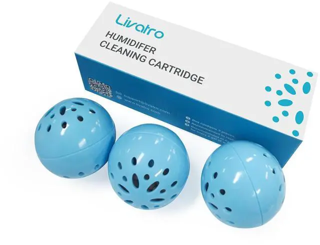 Main image of Humidifier Cleaning Ball Fight Humidifier Mold and Bacteria with Humidifier Cleaner, Prevents Hard Water Build-Up, Eliminates White Dust, Removes Odor, For All humidifiers, Fish Tank