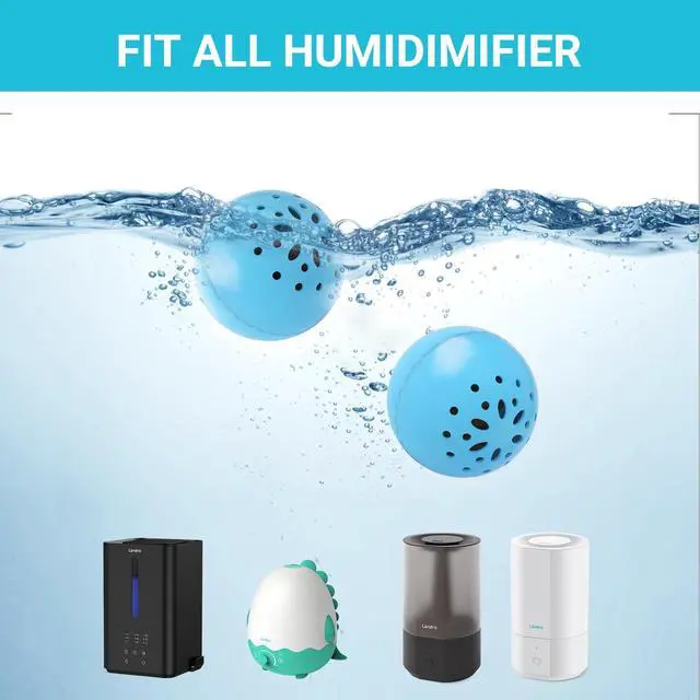 Alt view image 6 of 7 - Humidifier Cleaning Ball Fight Humidifier Mold and Bacteria with Humidifier Cleaner, Prevents Hard Water Build-Up, Eliminates White Dust, Removes Odor, For All humidifiers, Fish Tank