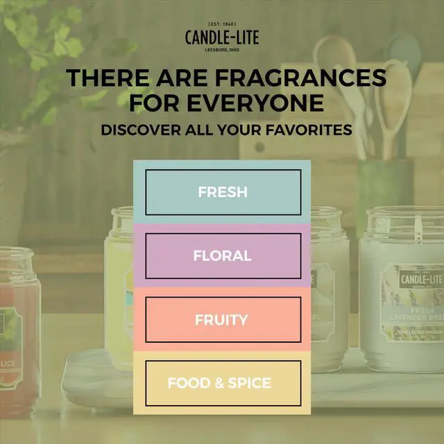 Alt view image 6 of 6 - Scented Candles, Sunlit Mandarin Berry, 18 oz Jar, Proudly Poured in The USA, Aromatherapy Candle, Single-Wick with 110 Hours of Burn Time, Perfect for Creating a Refreshing Ambiance