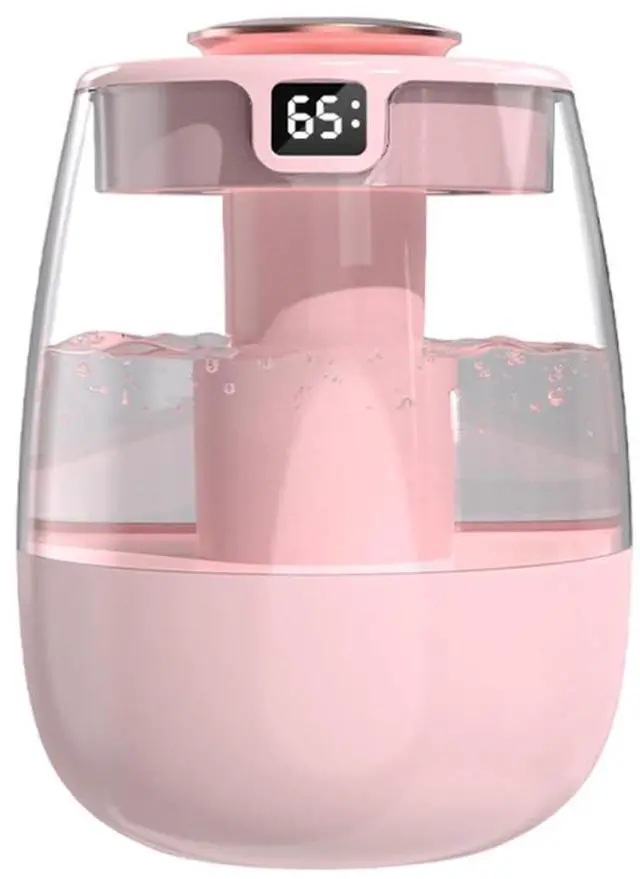 Main image of Double Spray Humidifier,1L Silent USB Digital Display Humidifier with 2 Mist Modes & Night Light for Car Office Home Room
