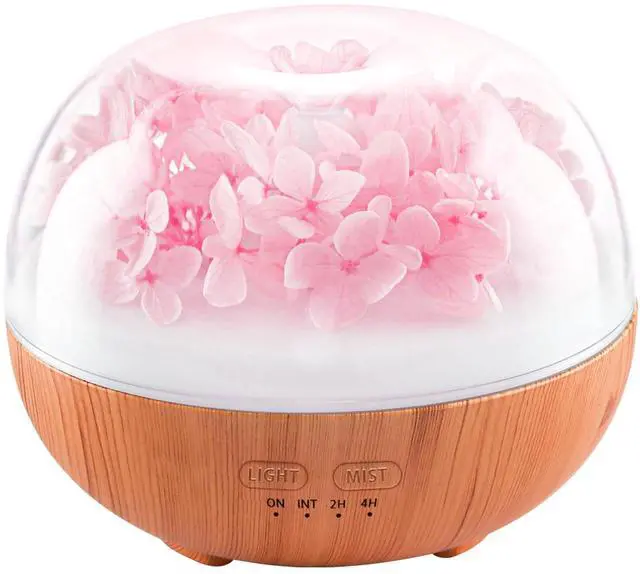 Main image of Aromatherapy Essential Oil Diffuser, 300ml Air Diffuser Humidifier with 7 LED Colors, Timer & Auto-Off for Home Bedroom Office (Pink)