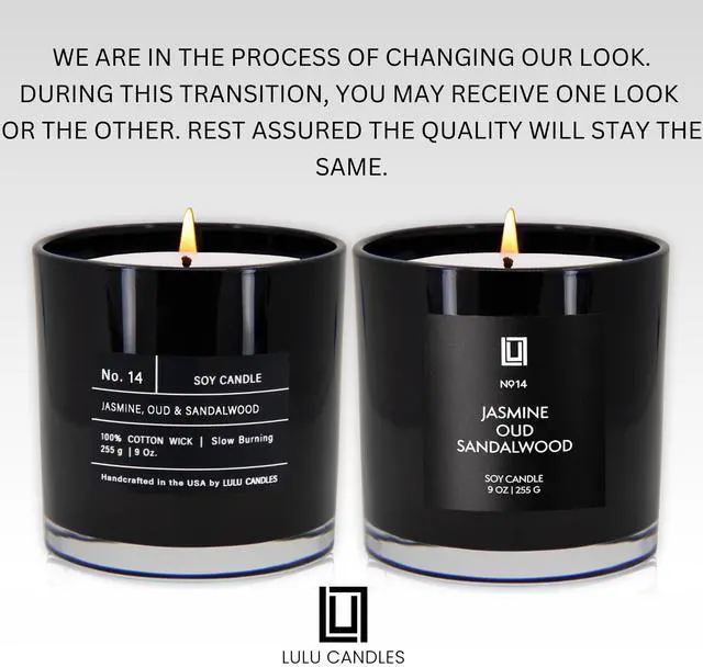 Alt view image 2 of 6 - | Jasmine, Oud & Sandalwood | Luxury Scented Soy Jar Candle | Hand Poured in The USA | Highly Scented & Long Lasting (9 Oz.)