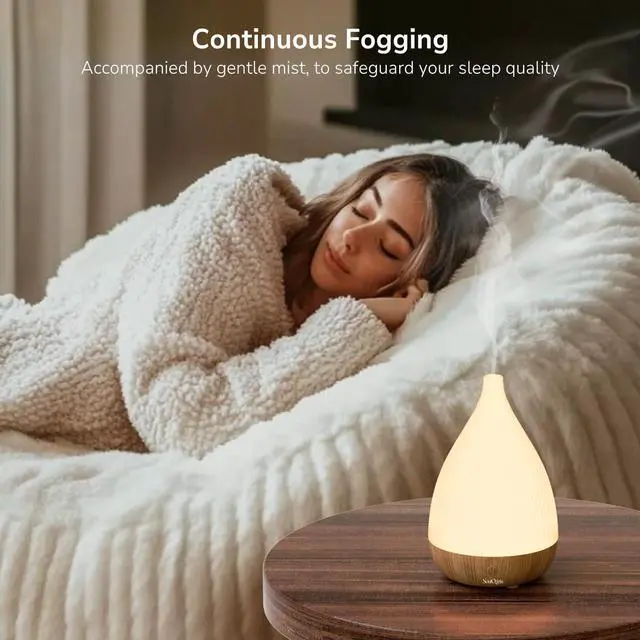 Alt view image 4 of 7 - Ultrasonic Essential Oil Diffuser, Home Fragrance Aroma Diffuser with Auto Shut-Off, 8-Color Night Light & Ultra-Quiet Operation, BPA-Free Portable Aromatherapy Humidifier for Home (Light)