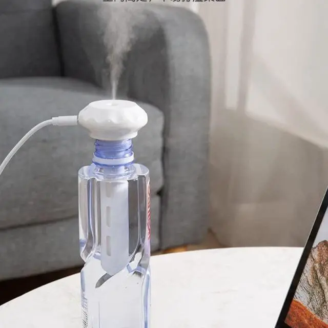 Alt view image 4 of 7 - Portable Mini Humidifiers, USB Home Air Diffuser, Anion Mist Maker Car Purifier, Ultrasound LED Lamp Humidifier With Adjustable Length