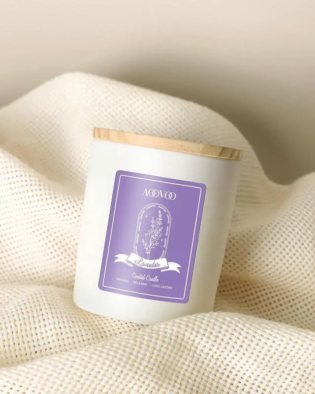 Alt view image 7 of 7 - Lavender Scented Candles for Women - Aromatherapy Candle with Crystals Inside, 10oz Soy Candles for Home Scented, Birthday Gifts Mothers Day Candle for Women Mom