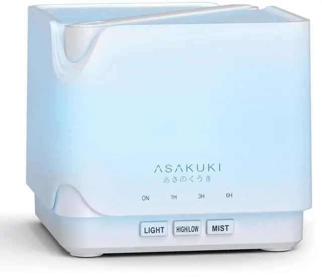 Main image of Essential Oil Diffuser for Home, Large 700 ml Humidifier with Automatic Shut-Off, Quiet Aromatherapy Diffuser with 7 LED Lights for Living Room, Kitchen, Bedroom, Hotel - Pure White