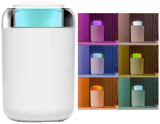 Main image of Bedroom Humidifier, 1.2L Cool Mist Extra Large humidifier - Humldifier for Bedroom Living Room Baby Plants, 7 Color Gradient Night Light, Safe Power Off, Ideal Baby Humidifier(white)