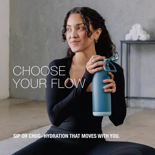 Alt view image 6 of 7 - Powerfill Pro 24oz Stainless Steel Water Bottle with Quick Fill Lid, Triple Walled Vacuum Insulated Metal, Leak Proof Locking Lid, Sip and Chug, Reusable BPA Free, Driftwood