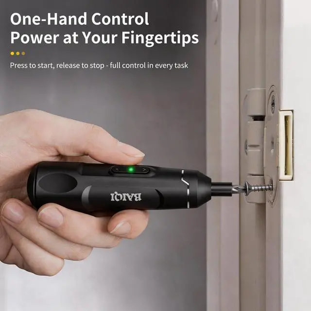 Alt view image 3 of 6 - Mini Electric Screwdriver Set,3.7V 800 MAH USB-C Rechargeable Cordless Rotary Tool With 20 pcs Bits Set For Install or Repair