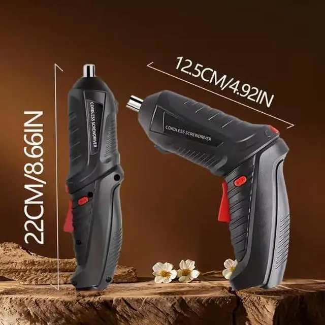 Alt view image 6 of 6 - Cordless Power Screwdriver, Electric Screwdriver Rechargeable Set, 47pcs Bits in Carrying Case Pivoting Handle and LED Lights, Small Drills Cordless