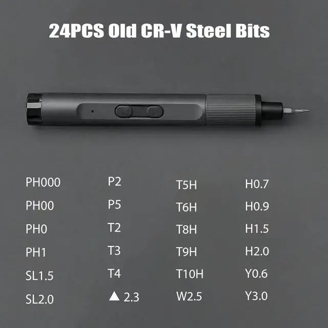 Alt view image 5 of 7 - Electric Screwdriver Set, 26-in-1 Rechargeable Electric Precision Screwdriver, Electronics Screwdriver Set for PC, Phone, Laptop, Camera & Electronics Repair