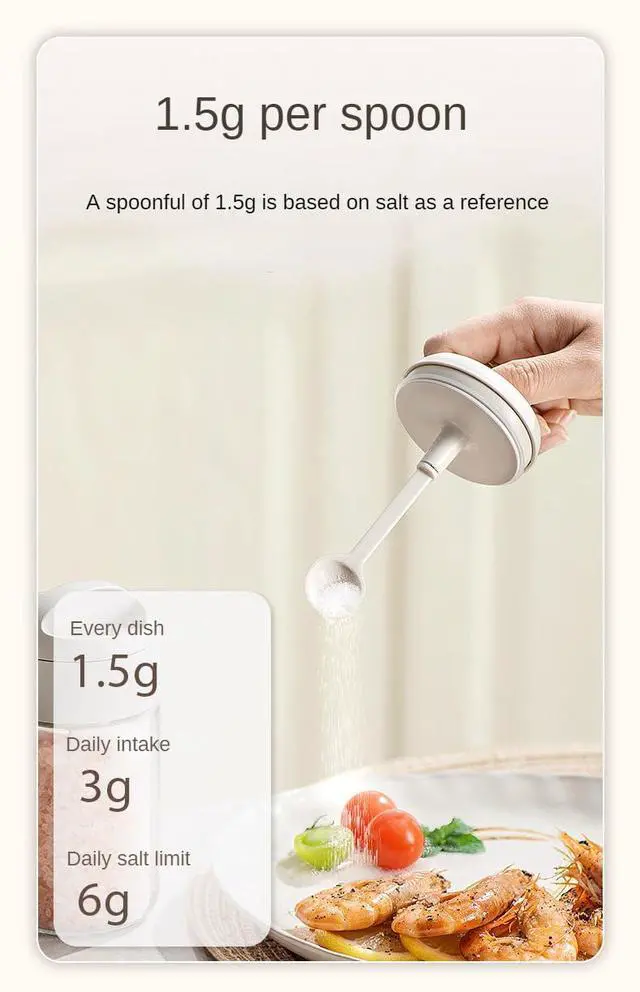 Alt view image 4 of 5 - Sugar and Salt Container Set,Glass spice jars with Spoon,8.5 oz Sugar Bowl,for Kitchen Counter Keeping Sugar,Salts,Spice,Sauce