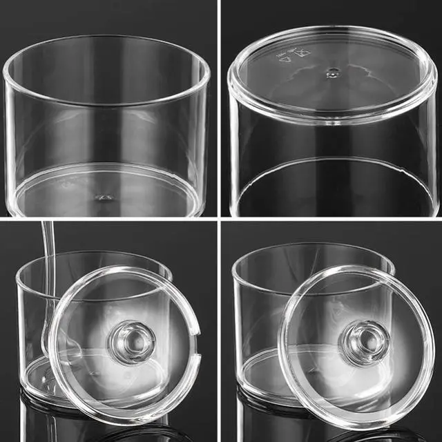 Alt view image 3 of 7 - Acrylic Set of 3 Condiment Container Seasoning Box Spice Container with Lids and Spoons for Kithchen Gourmet Organizer for Home