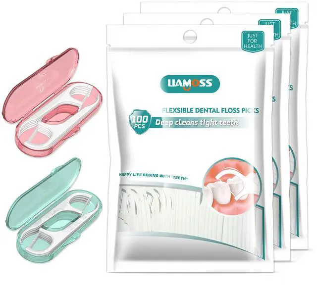 Main image of Dental Floss Picks of 320 Count Triple Clean Toothpicks Sticks,Work Smooth Perefct for Tight Teeth,Especially for Sweet Tooth,Helps Fight Dental Caries,Gum Health(3 Pack)