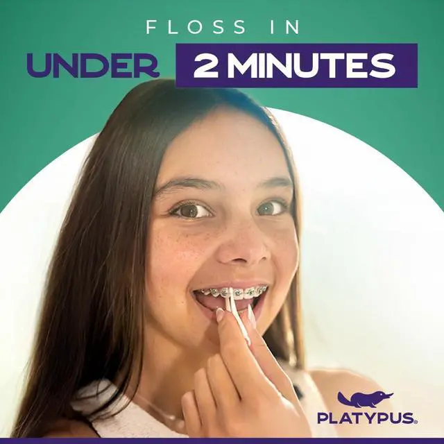 Alt view image 4 of 7 - Orthodontic Flossers for Braces, 40 Count (Pack of 2), Ortho Picks for Adults & Kids, Fits Under Arch Wire, Non-Damaging, Encourage Flossing Habits