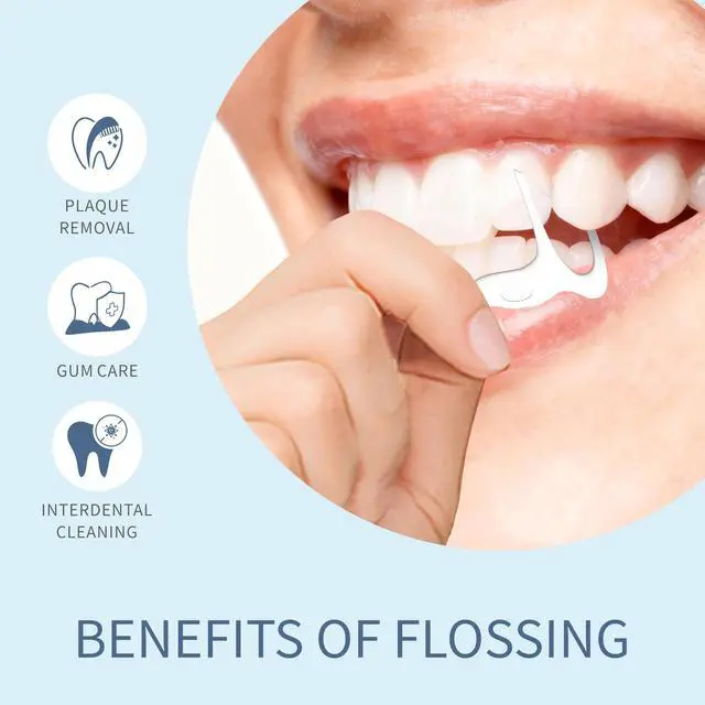Alt view image 3 of 7 - Floss Picks, 200 Count Dental Floss Sticks, Tooth Picks Flossers, Teeth Cleaning Tools with Toothpicks