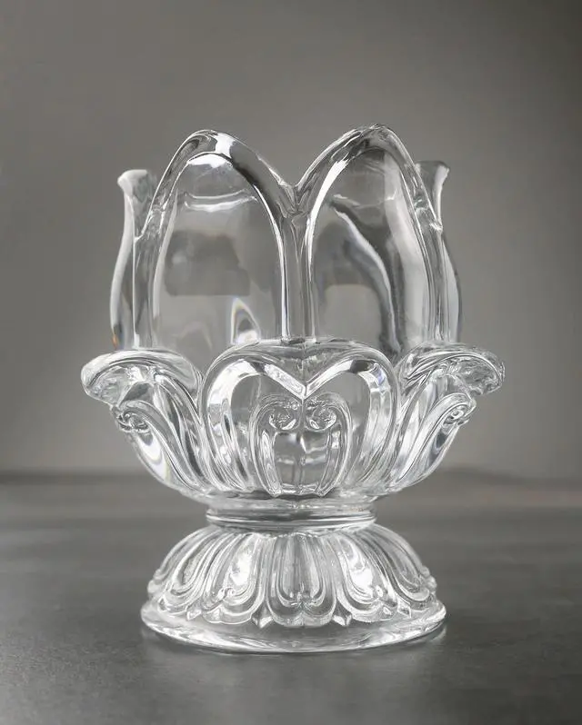 Alt view image 3 of 5 - Toothpick Holder, Decorative Crystal Glass Toothpick Dispenser with 450 Bamboo Toothpicks