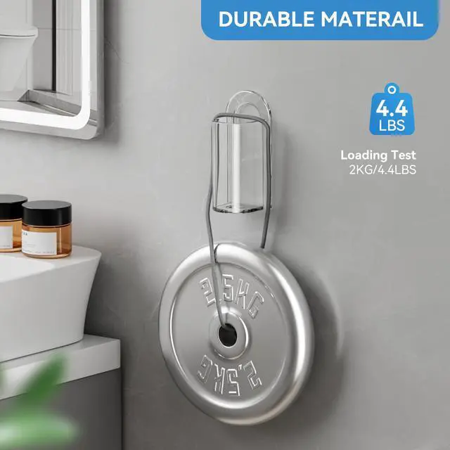 Alt view image 2 of 7 - Electric Toothbrush Holders, Wall Mounted Tooth Brushing Holder for Bathroom, Self Adhesive Electric Toothbrush Organizer Space Saver (2Pcs Clear)
