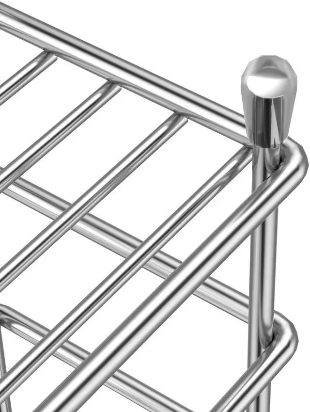 Alt view image 6 of 7 - Toothbrush Holders for Bathroom, 5 Slots Silver Stainless Steel Bathroom Accessories Organizer