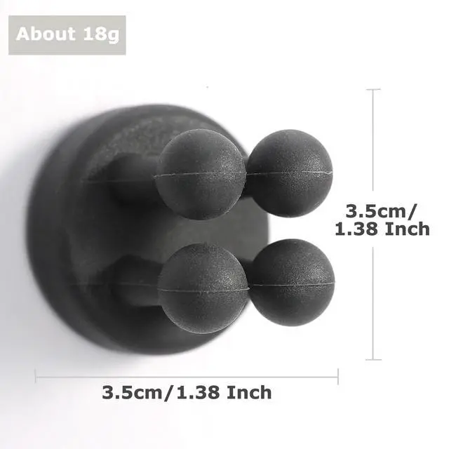 Alt view image 3 of 6 - 4 pcs Silicone Toothbrush Holder Multi-Function Hook Waterproof self Adhesive Single Toothbrush Hook Plug Holder for Wall for Hanging Bathroom Kitchen Living Room Office
