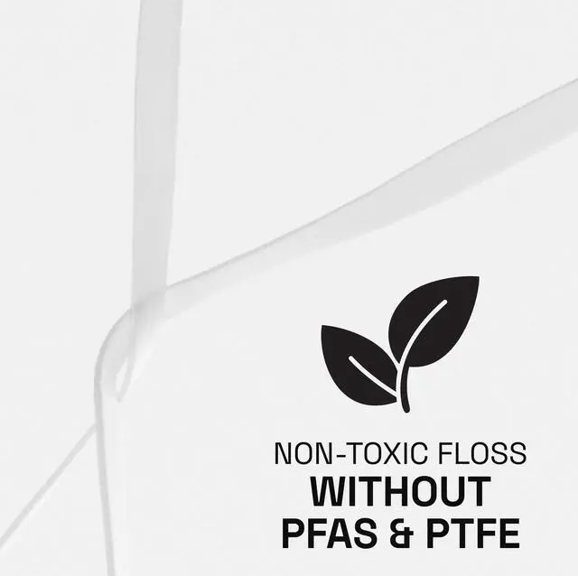 Alt view image 4 of 6 - Waxed Dental Floss, Mint, Plaque Remover for Teeth, Shred Resistant, Floss Slides Smoothly, Easy to Use, Waxed, Deep Cleaning Teeth, Oral Care, PFAS Free, for Adults & Kids, 1 Pack, 55 yd