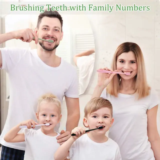 Alt view image 7 of 7 - 16 Pieces Extra Soft Toothbrush 20000 Bristles, Ultra Soft Toothbrush for Sensitive Micro Nano Fur Manual Tooth Brush with 20000 Bristle Adult Kid Children (White Brush Head)