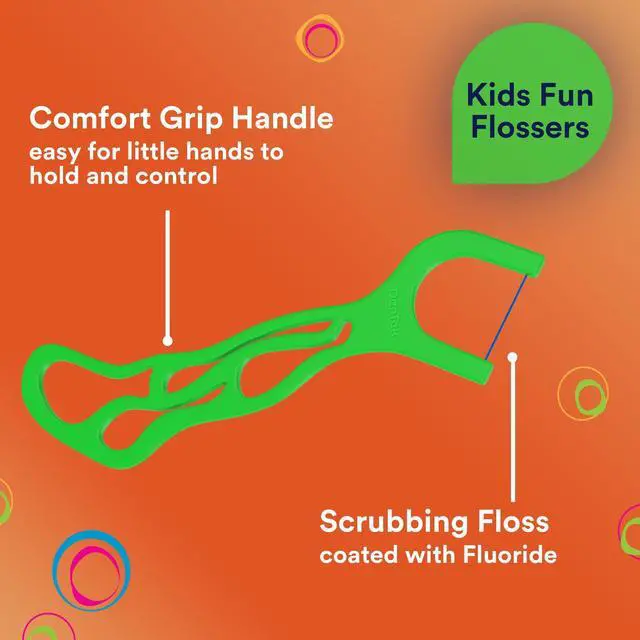Alt view image 4 of 7 - Fun Flossers Kids Floss Picks with Wild Fruit Flavor, 90 Count