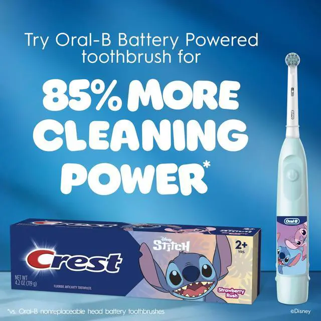 Alt view image 6 of 7 - Kid's Electric Battery Powered Toothbrush, Featuring Extra Soft Color Changing Bristles, for Ages 3+