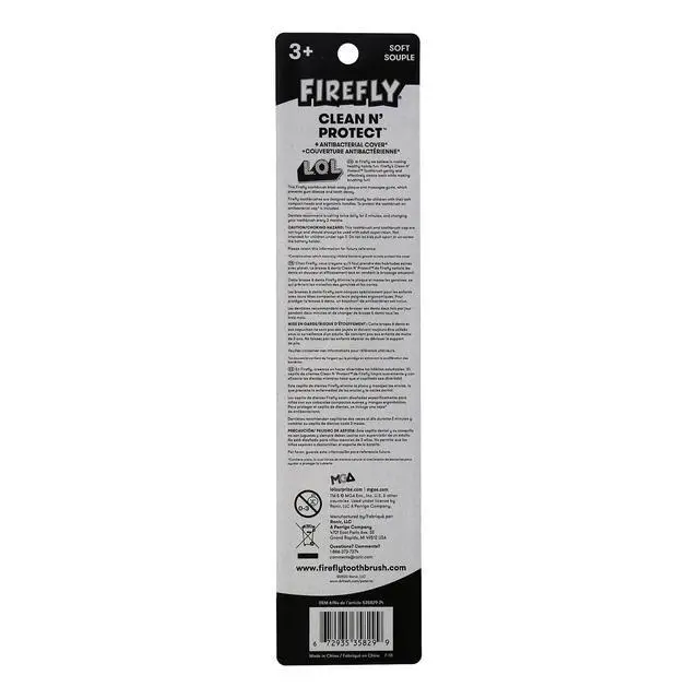 Alt view image 2 of 7 - Clean N' Protect, L.O.L. Surprise! Toothbrush with hygienic Character Cover, Soft Bristles, Anti-Slip Grip Handle, Battery Included, Ages 3+, 1 Count