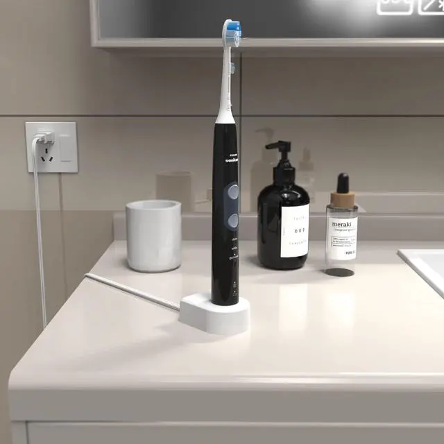 Alt view image 6 of 6 - Charger Base Compatible with Philips Sonicare Electric Toothbrush, Replacement Charging Stand for 4100 1100 5300 6100 7500 2100 6500 5100 3100 Series, Waterproof Travel Power Cord