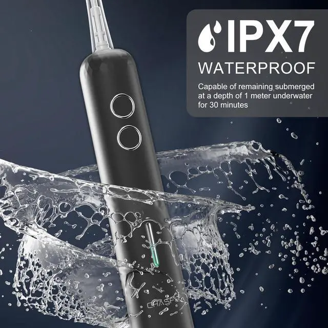 Alt view image 6 of 7 - Electric Toothbrush for Adults,Wave Oscillation & Vibration Sonic Tooth Brush,BASS-Brushing Technique Travel Rechargeable Toothbrushes with 4 Soft Bristle Replace Heads,Gifts for Men Women