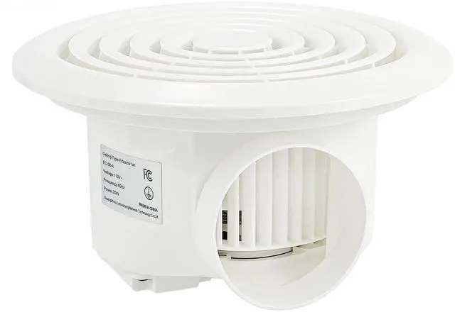 Main image of 8 Inch Round Bathroom Exhaust Fan, Easy Install and Quiet Ceiling Exhaust Fan 110 CFM ,Through Wall Vent Fan, 1.0 Sones Ideal Ventilation for Bathroom,RV,Kitchen,Mobile Home