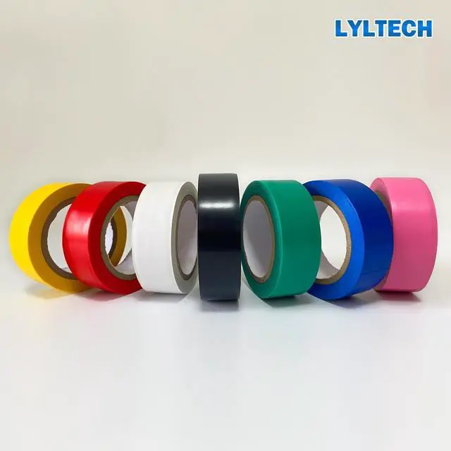 Alt view image 3 of 7 - Electrical Tape Colors 7 Rolls 3/4-Inch by 30 Feet, Waterproof,Strong Adhesive, Durable, Easy-Wrap,Pink, Yellow, Red, Green, Blue, White, Black