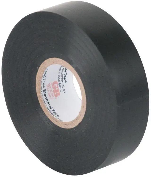 Main image of GTP-607 Electrical Tape, ¾ in. x 60 ft, Durable, Easy-Wrap, Flame Retardant, Black