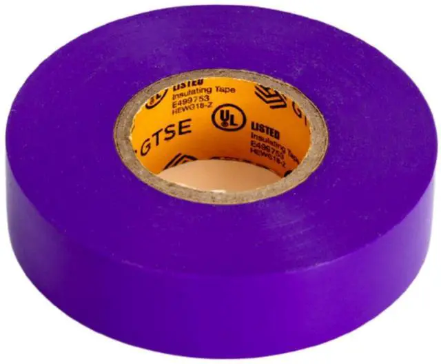 Alt view image 3 of 7 - Purple Electrical Tape, 1 Roll Waterproof, Industrial Grade Vinyl, 3/4 in x 66ft Strong Self-Adhesive PVC Electric Tape for Wire Insulation, 7 Mil, 600V UL/CSA Listed