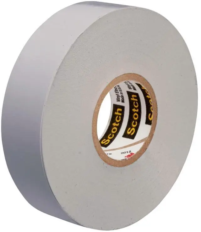 Main image of Scotch Vinyl Color Coding Electrical Tape 35, 3/4 in x 66 ft, Gray, 1 Roll, CSA Certified, UL Listed, Professional Grade, 7 mil Thick, Flame Retardant Tape