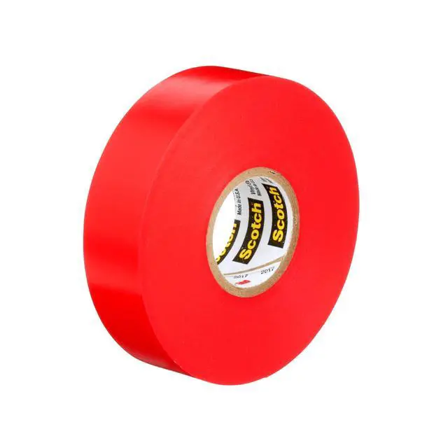 Alt view image 3 of 7 - 10810 Scotch 35 Vinyl Electrical Color Coding Tape, 3/4-Inch x 66ft, Red