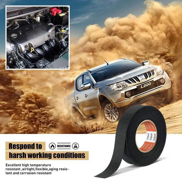 Alt view image 7 of 7 - Wire Harness Automotive Cloth Tape - Adhesive High Noise Resistance Heat Proof Chemical Fiber Fabric Electrical Tape for Wrapping Wiring Harness/Insulation/Car Engine (0.7582Pack of 1 Piece)