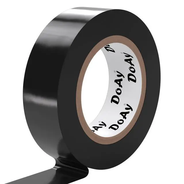 Alt view image 2 of 7 - 6 Pack Black Electrical Tape - Waterproof PVC Tape 0.75 Inch Wide - Weather Resistant, Strong Adhesive, Flame Retardant - High Temp Vinyl Tape for Indoor & Outdoor Use - 180 Feet Total