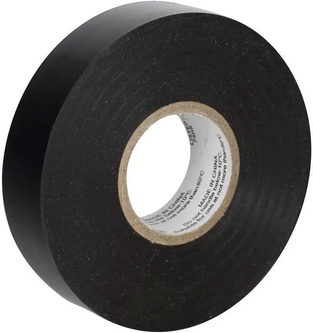 Alt view image 2 of 4 - Brand Heavy Duty Electrical Tape, 0.75-Inch x 66-Feet, Single Wrapped Roll, Black (393120)
