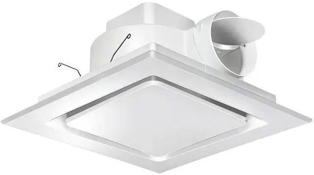 Main image of Bathroom Exhaust Fan 10" Panel Ultra Quiet without Light(8x8 Mount), 110CFM, 4" Duct for Bathroom/Garage/Home