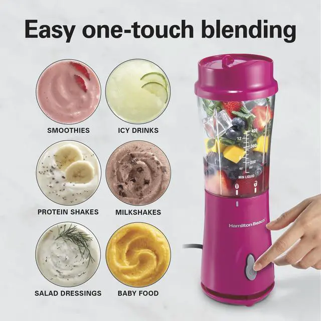 Alt view image 4 of 7 - Portable Blender for Smoothies With 14 oz. Travel Jar