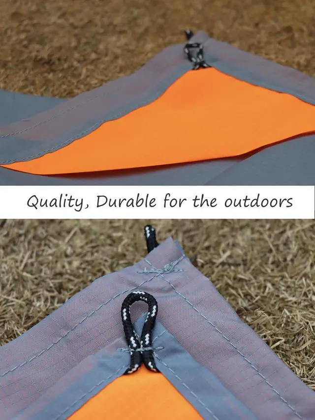 Alt view image 2 of 7 - Pocket Picnic Blanket, Sandproof Lightweight Pocket Camping Tarp, 55x 60 Foldable & Fits into Small Bag, Water Resistant Washable Quick Dry Compact Beach Mat for Outdoor Recreation