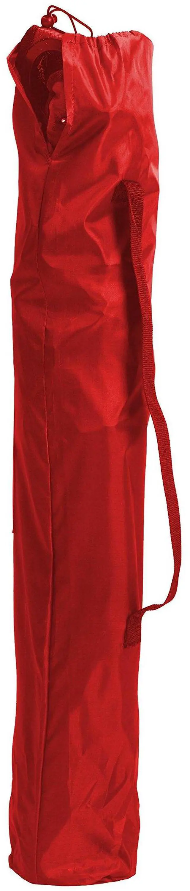 Alt view image 5 of 6 - Quik Shade Chair Portable Folding Chair with Arm Rest Cup Holder and Carrying and Storage Bag, Red (146115)