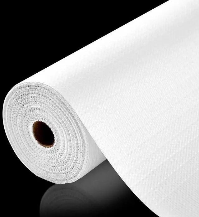 Main image of Drawer and Shelf Liner, Non-Slip Kitchen Cabinet Liners Non-Adhesive Thick Strong Grip Waterproof Washable Mats Protect Dresser Shelves Cupboard Bathroom Cabinets, White, 12 in X 10 FT