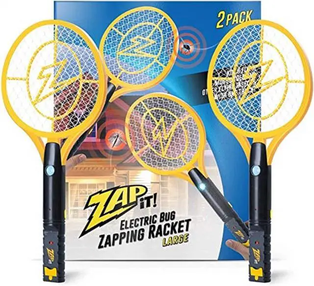 Alt view image 4 of 7 - Bug Zapper Rechargeable Bug Zapper Racket, 4,000 Volt, USB Charging Cable, 2 Pack