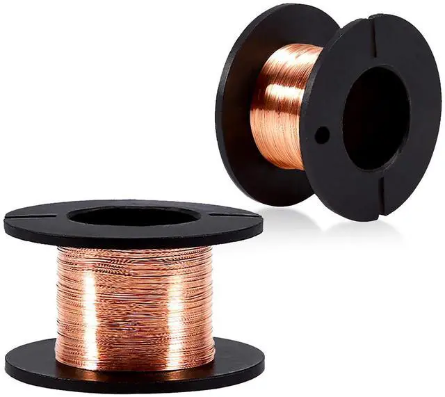 Main image of Enameled Copper Wire, 5pcs Diameter 0.1mm Length 12m Enamelled PCB Repair Wire for Precision Motherboard Winding Magnet Copper Solder Wire
